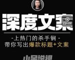 小呆短视频深度文案课，上热门的杀手锏，带你写出爆款标题+文案-木石资源网