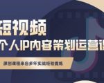抖音短视频个人ip内容策划实操课,真正做到普通人也能实行落地-木石资源网