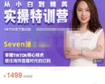Seven漆:国内&TIKTOK短视频直播训练营,全球直播带货的风口赶紧乘风掘金-木石资源网