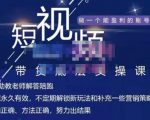 吴Sir·短视频带货底层实操课，教你如何选爆品、了解获短视频流量密码，正确起号-木石资源网