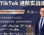大山老师TikTok进阶实战课:账号详解,流量运营,实战变现,助力你成功出海-木石资源网