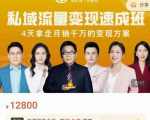 桔子会·私域流量变现速成班，4天拿走月销千万的变现方案 价值12800元-木石资源网