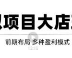 虚拟项目月入几万大店玩法分享,多店操作利润倍增(快速起店盈利)-木石资源网