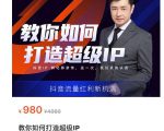 教你如何打造超级IP,抖音流量红利新机遇(价值980元)-木石资源网
