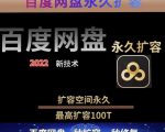 百度网盘无限扩容技术,外面卖399的,无论自己用还是用做引流都可以-木石资源网