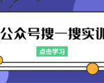 公众号搜一搜实训,收录与恢复收录、 排名优化黑科技,附送工具(价值998元)-木石资源网