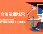 美业抖音流量训练营:从0到10w+粉丝 让你的门店用户增长+业绩增长+利润增长-木石资源网