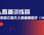 无人直播训练营:手把手教您打造无人直播操盘手(16节课时)-木石资源网