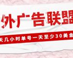 外面收费1980的最新国外LEAD广告联盟搬砖项目，单号一天至少30美金【详细玩法教程】-木石资源网