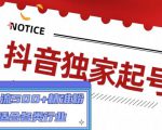 抖音独家起号，一天引流500+精准粉，适合各类行业（9节视频课）-木石资源网