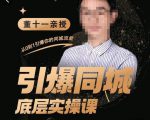 董十一·引爆同城底层实操课,短视频+模板+直播+矩阵+投放,一套可复制的同城短视频打法-木石资源网