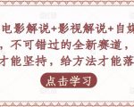 吕哥·电影解说+影视解说+自媒体IP创业,不可错过的全新赛道,给信心才能坚持,给方法才能落地-木石资源网