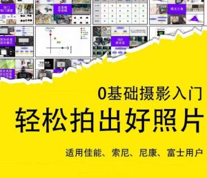 0基础摄影入门,轻松拍出好照片(适用佳能、索尼、尼康、富士用户)-木石资源网