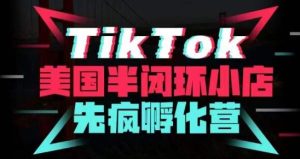 疯人院·TikTok美国半闭环小店孵化营，抢占TikTok美国蓝海市场，开店、运营、带货、投流全实操-木石资源网