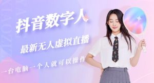 抖音数字人虚拟无人直播间打造（外面收费6000）-木石资源网