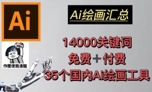 AI绘画汇总14000关键词+35个国内AI绘画工具(兔费+付费)头像壁纸不用愁-木石资源网
