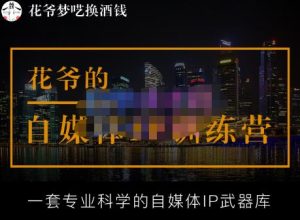 花爷的自媒体IP训练营【14期】,一套专业科学的自媒体IP武器库(更新2023年3月)-木石资源网