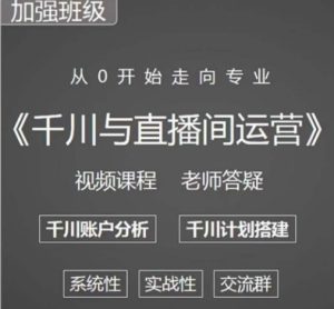 阳光哥·千川图文与直播间运营,从0开始走向专业,包含千川短视频图文、千川直播间、小店随心推-木石资源网