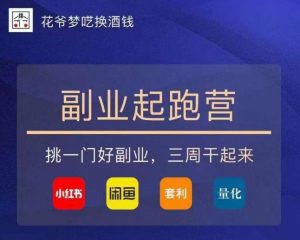 花爷-副业起跑营第2期,挑一门好副业,三周干起来(闲鱼|小红书|量化|套利)-木石资源网