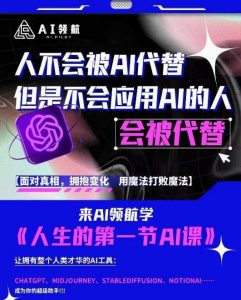 AI领航-人生第一节AI课,拉开你与普通工作者的距离!30位AI领域极客,汇集1000小时Al心得-木石资源网