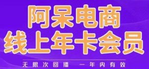 阿呆电商线上年会员，阿呆电商干货分享（更新中）-木石资源网