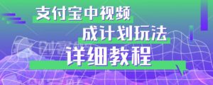避坑玩法:支付宝中视频分成计划玩法实操详解【揭秘】-木石资源网