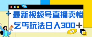最新视频号直播卖惨乞讨玩法，流量嘎嘎滴，轻松日入300+-木石资源网