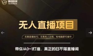 前线玩家快手无人直播带货课,带你从0-1打造,真正的日不落直播间-木石资源网