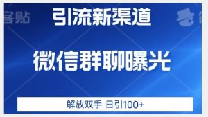 价值2980的全新微信引流技术，只有你想不到，没有做不到【揭秘】-木石资源网