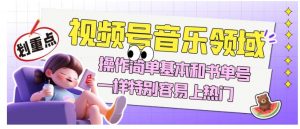 视频号音乐领域项目玩法,操作简单基本和书单号一样,特别容易上热门【揭秘】-木石资源网