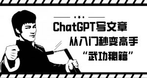 ChatGPT写文章,从入门秒变高手的‘武功秘籍’【揭秘】-木石资源网