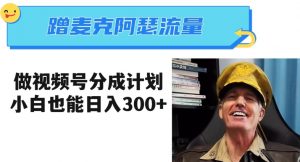 蹭麦克阿瑟热点，做视频号分成计划，小白三分钟一条日入300+【揭秘】-木石资源网