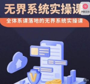 老衲·无界系统实操课,全体系落地无界改版后选择、出价、高投产做付费引流-木石资源网