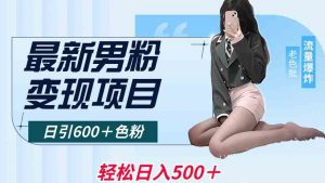 最新男粉变现项目,日引600+色粉,全平台通用,轻松日入500+【揭秘】-木石资源网