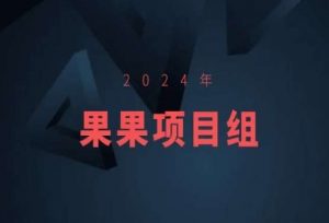 2024年果果项目组项目合集-果果最新项目-木石资源网