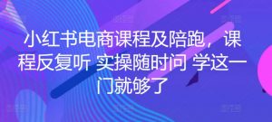 小红书电商课程及陪跑,课程反复听 实操随时问 学这一门就够了-木石资源网