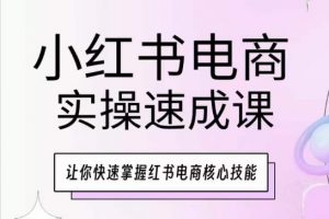 小红书电商实操速成课,让你快速掌握红书电商核心技能-木石资源网