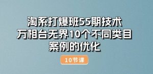 淘系打爆班55期技术:万相台无界10个不同类目案例的优化(10节)-木石资源网