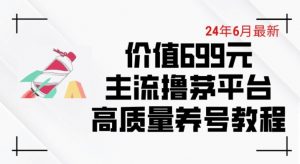 6月最新价值699的主流撸茅台平台精品养号下车攻略【揭秘】-木石资源网