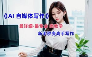 AI自媒体文章创作全网最详细教程,新手秒变写作高手,多方位发展-木石资源网