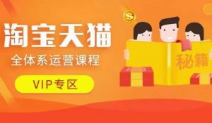 淘宝天猫全体系运营课程【9月24更新】,店铺全系运营、动销玩法、擦边球玩法等等-木石资源网