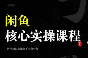 2024闲鱼核心实操课程,从养号、选品、发布、销售,教你做一个出单的闲鱼号-木石资源网