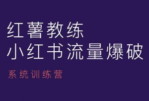红薯教练-小红书内容运营课,小红书运营学习终点站-木石资源网