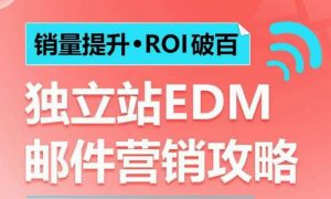 销量提升•ROI破百 独立站EDM邮件营销攻略，如何通过邮件营销每年获得100万美金销售额!-木石资源网