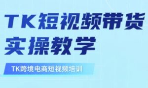 东南亚TikTok短视频带货，TK短视频带货实操教学-木石资源网