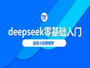 deepseek零基础入门-deepseek教程2025,适合小白慢慢学-木石资源网