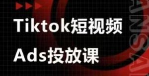 Ads视频投放课,tiktok短视频广告投放课-木石资源网