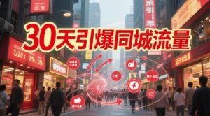 30天引爆同城流量：团购篇 认知篇 流量篇 来客篇 达人篇 老板人设IP篇 投流篇-木石资源网