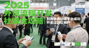 2025外贸流程开发社媒全攻略,利用免费社媒平台成功开发过百位客户-木石资源网