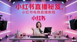 小红书直播秘笈,小红书电商直播教程-木石资源网
